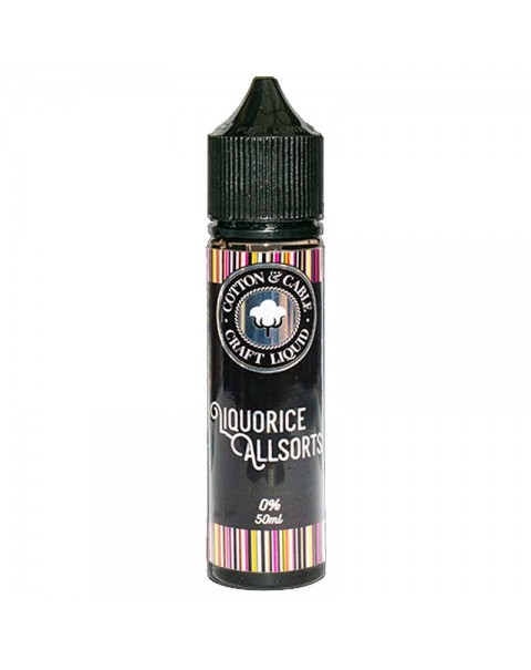 Cotton & Cable Desserts: Liquorice Allsorts 50ml Short Fill