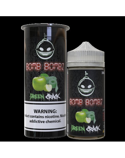 Bomb Bombz Green Crack 100ml Short Fill