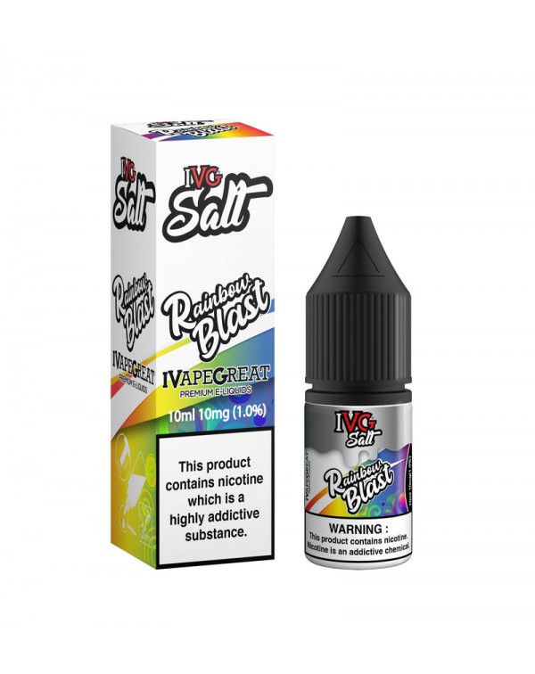 IVG Salt: Rainbow Blast E-liquid 10ml