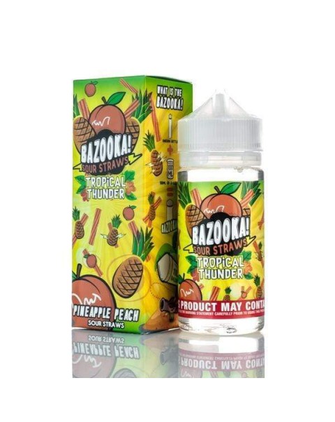 Bazooka Tropical Thunder Pineapple Peach 100ml Short Fill