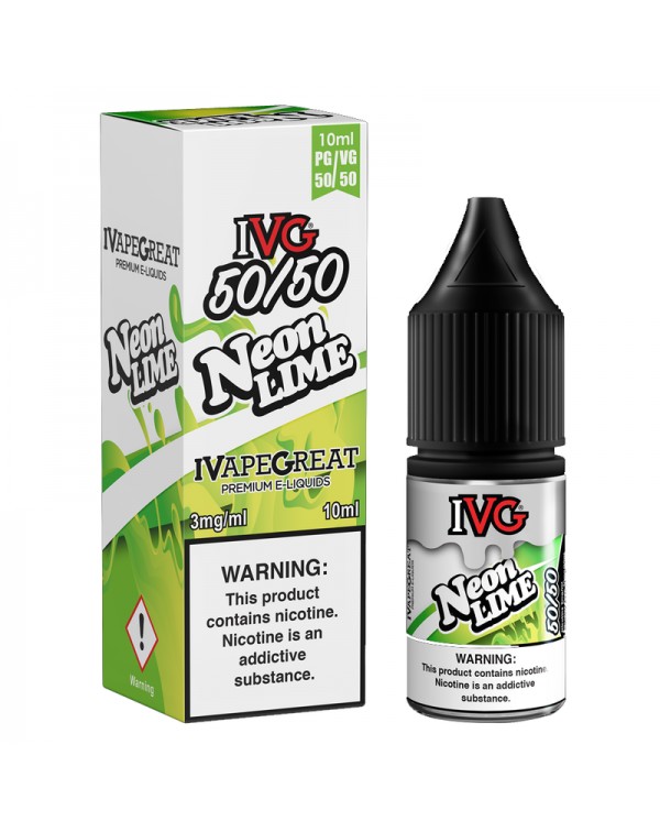 IVG 50:50: Neon Lime E-Liquid - 10ml  ( Dated 31.0...