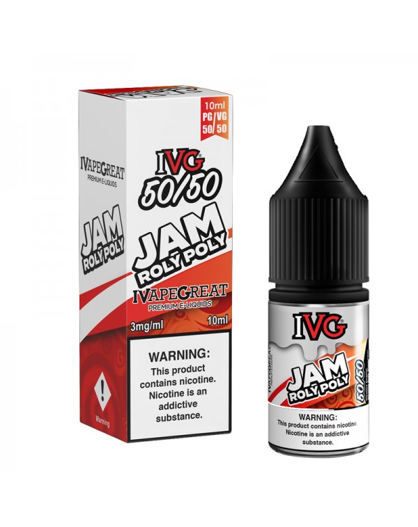 IVG 50:50: Jam Roly Poly E-Liquid - 10ml