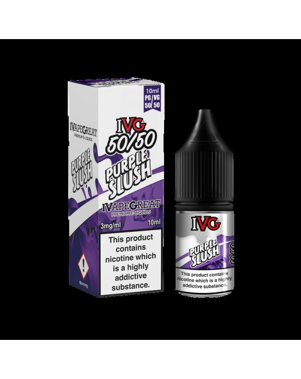 IVG 50:50: Purple Slush E-Liquid 10ml ( Dated 31.0...