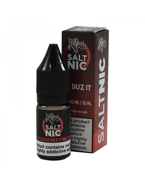 Ruthless Salt Nic: Ez Duz It 10ml