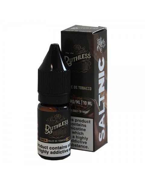 Ruthless Salt Nic: Dulce De Tobacco 10ml