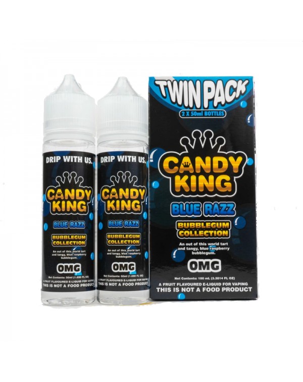 Candy King Twin Pack Blue Razz 50ml Short Fills