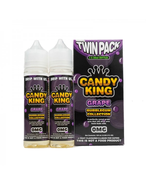 Candy King Twin Pack Grape 50ml Short Fills