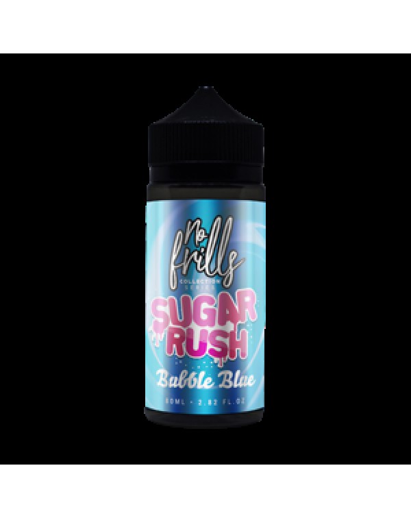No Frills Sugar Rush: Bubble Blue 80ml Short Fill