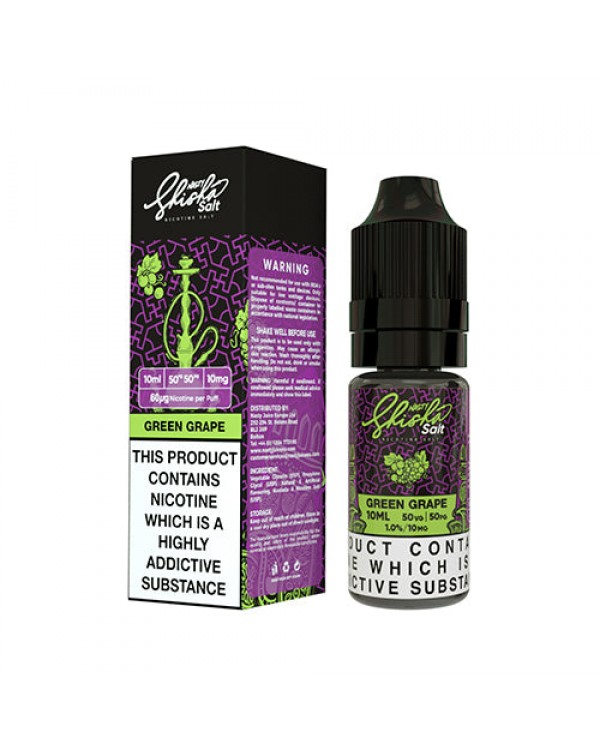 Nasty Juice Shisha Salt: Green Grape E-Liquid 10ml