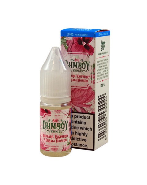 Ohm Boy Vol II: Rhubarb, Raspberry & Orange Blossom 10ml Nic Salt