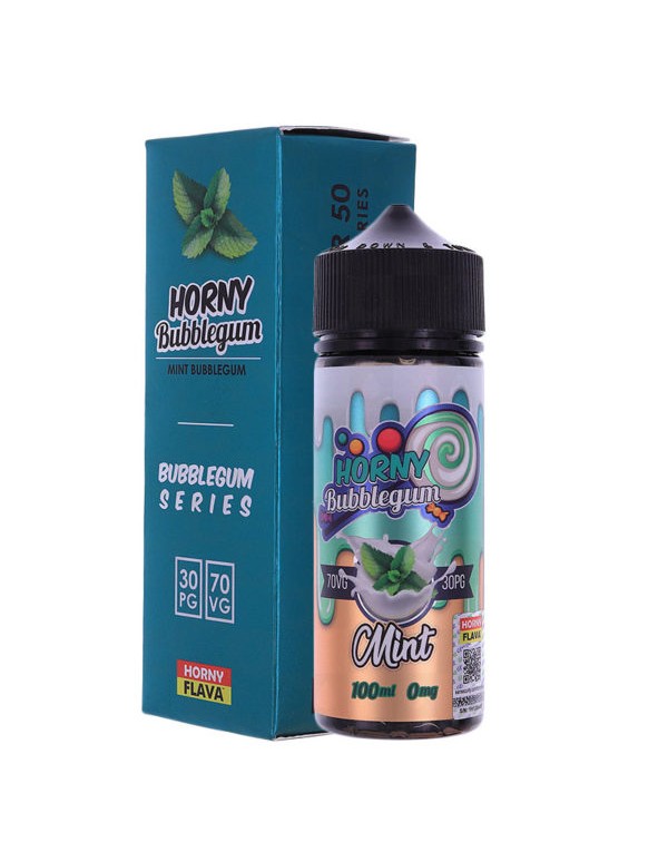 Horny Flava Mint Bubblegum E-liquid 100ml Short Fi...