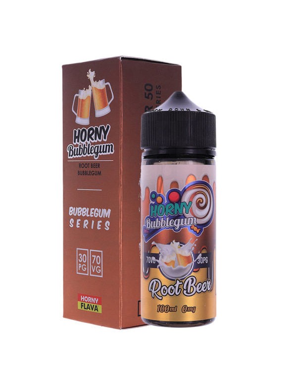 Horny Flava Root Beer Bubblegum E-liquid 100ml Sho...