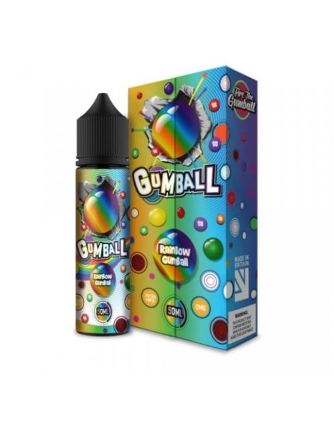 Liquavape Slushie Gumball: Rainbow Gumball 50ml Short Fill