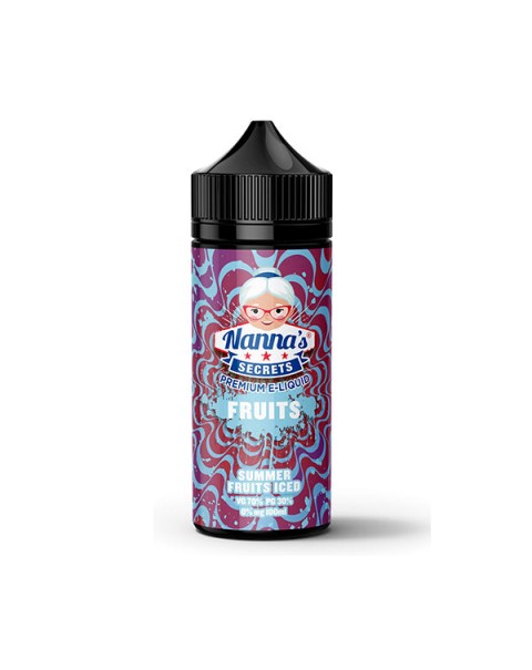 Nanna's Secret Fruits: Summer Fruits Iced 100ml Short Fill