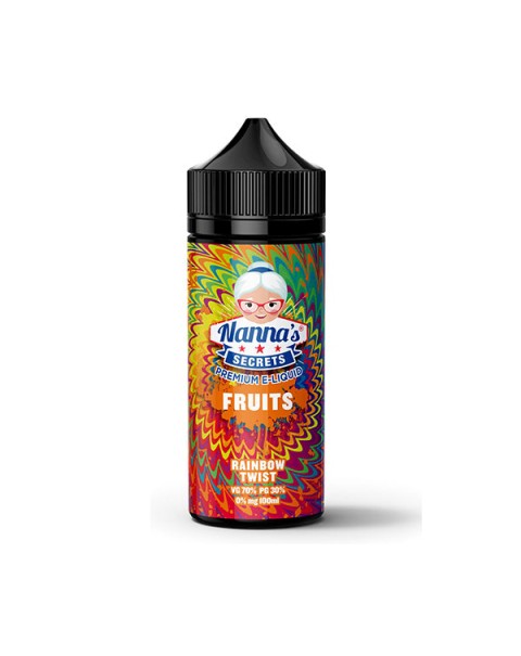 Nanna's Secret Fruits: Rainbow Twist 100ml Short Fill