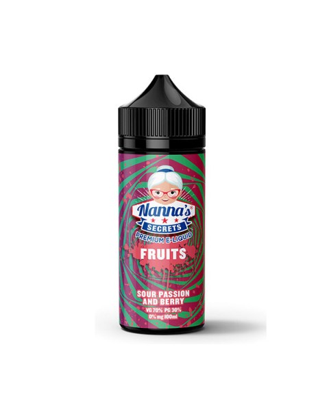 Nanna's Secret Fruits: Sour Passion & Berry 100ml Short Fill