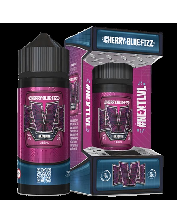 LVL Cherry Blue Fizz E-Liquid 100ml Short Fill