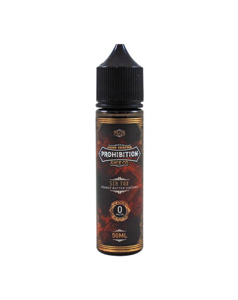 Prohibition Juice Co Sin Tax E-Liquid 50ml Short Fill