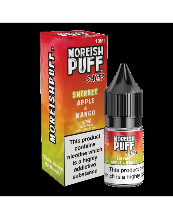 Moreish Puff Salts Apple & Mango Sherbet 10ml ...