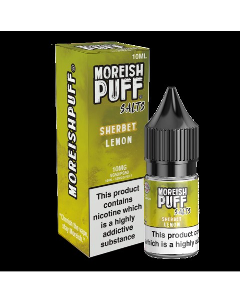 Moreish Puff Salts Lemon Sherbet 10ml Nic Salt