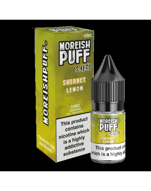 Moreish Puff Salts Lemon Sherbet 10ml Nic Salt