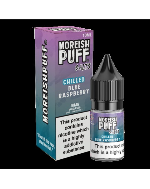 Moreish Puff Salts Blue Raspberry Chilled 10ml Nic Salt