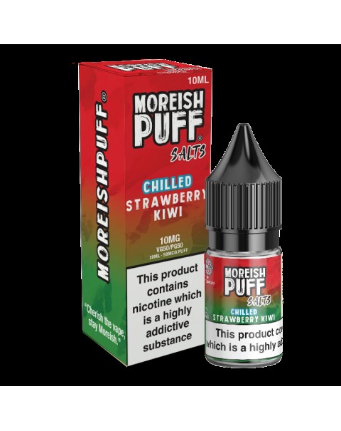 Moreish Puff Salts Strawberry & Kiwi Chilled 10ml Nic Salt