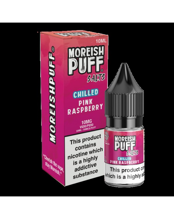 Moreish Puff Salts Pink Raspberry Chilled 10ml Nic...