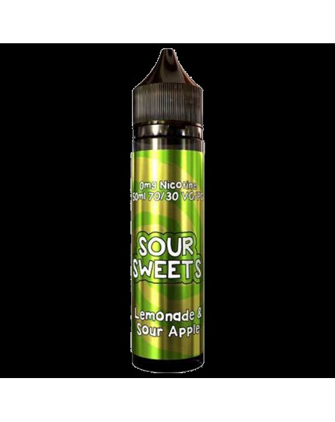 Cornish Liquids Sour Sweets: Lemonade and Sour Apple E-liquid 50ml Short Fill