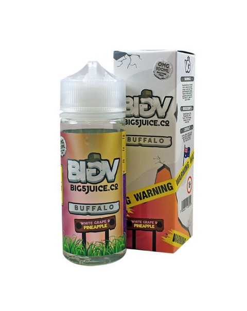 Big 5 Buffalo White Grape & Pineapple E-liquid 100ml Short Fill