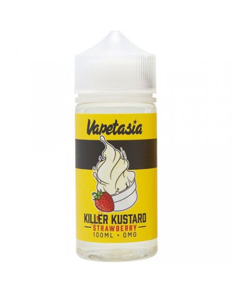 Vapetasia Killer Kustard: Strawberry 100ml Short Fill