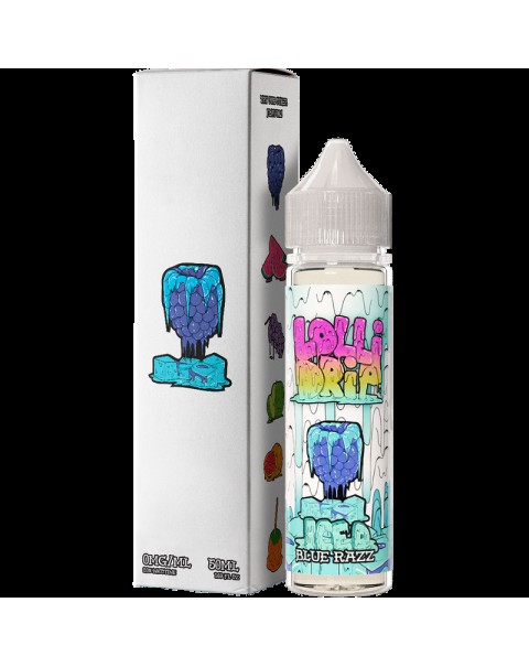 My Vapery Blue Razz Iced E-Liquid by Lollidrip 50ml Short Fill