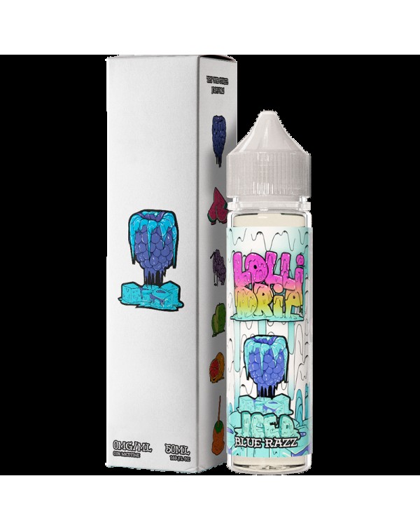 My Vapery Blue Razz Iced E-Liquid by Lollidrip 50m...