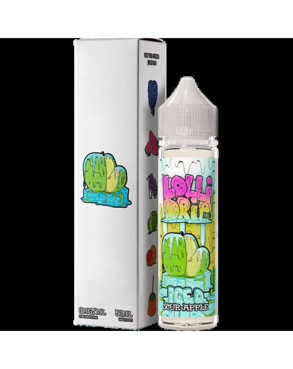 My Vapery Sour Apple Iced E-Liquid by Lollidrip 50...