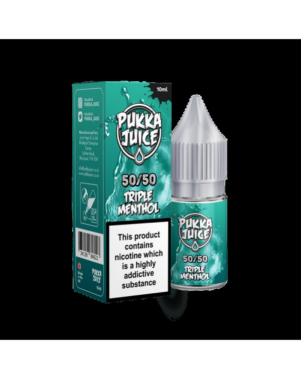 Triple Menthol E-Liquid by Pukka Juice 10ml