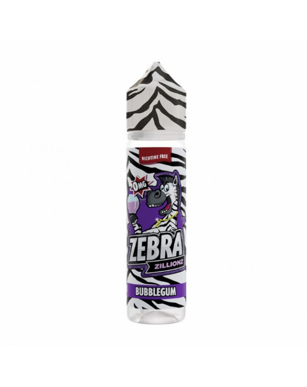 Zebra Juice Zillionz: Bubblegum 50ml Short Fill