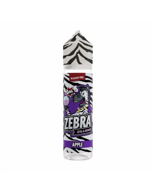 Zebra Juice Zillionz: Apple 50ml Short Fill