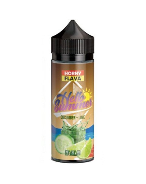 Horny Flava Hello Summer Cucumber and Lime 100ml Short Fill