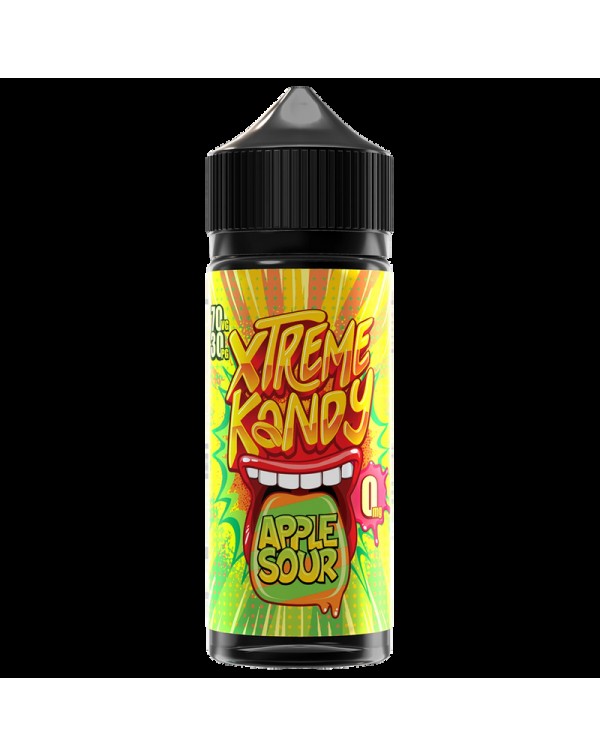 Xtreme Kandy Apple Sour 0mg 100ml Short Fill E-Liq...