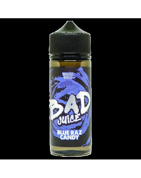 Bad Juice Blue Raz Candy 0mg 100ml Short Fill E-Liquid