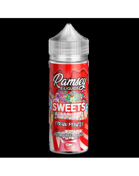 Ramsey E-Liquids Sweets Strawberry Pencils 0mg 100ml Short Fill E-Liquid