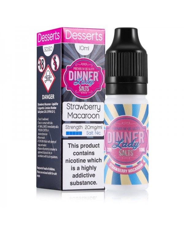 Dinner Lady Sweets: Strawberry Macaroon E-liquid N...