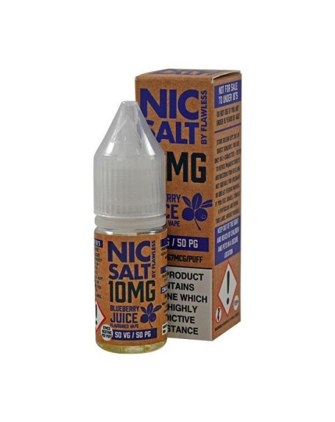 Flawless Blueberry Juice 10mg 10ml Nic Salt E-Liquid