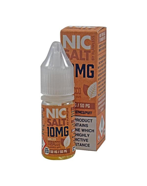 Flawless Chilled Tobacco 10mg 10ml Nic Salt E-Liqu...