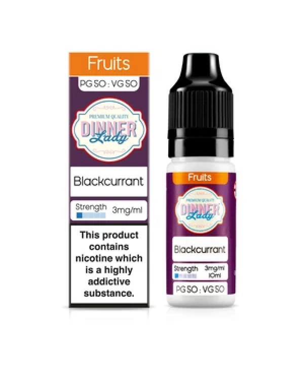 Dinner Lady Fruits 50/50: Blackcurrant 10ml E-Liqu...