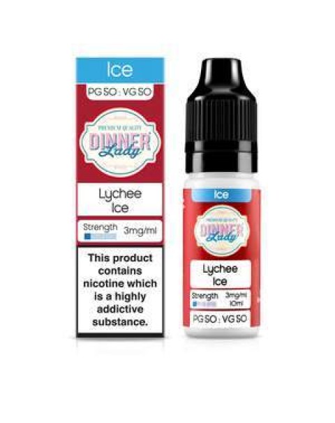 Dinner Lady Ice 50/50: Lychee Ice 10ml E-Liquid