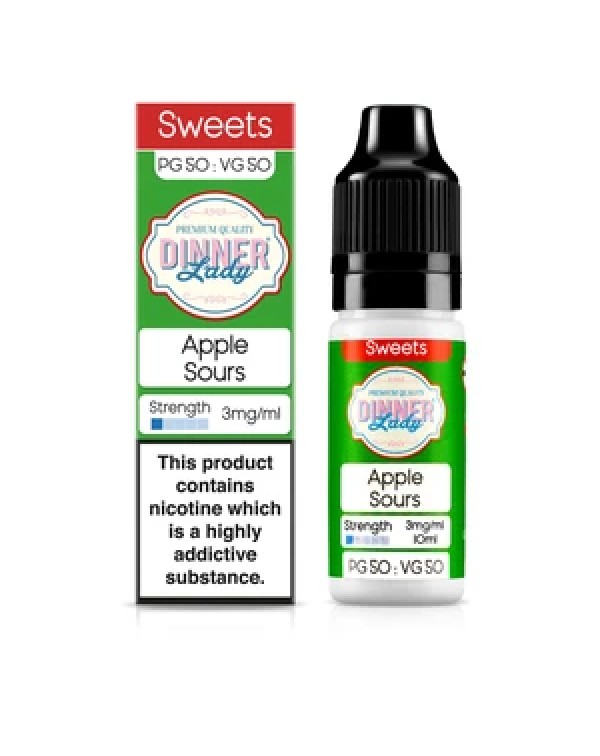 Dinner Lady Sweets 50/50: Apple Sours 10ml E-Liqui...