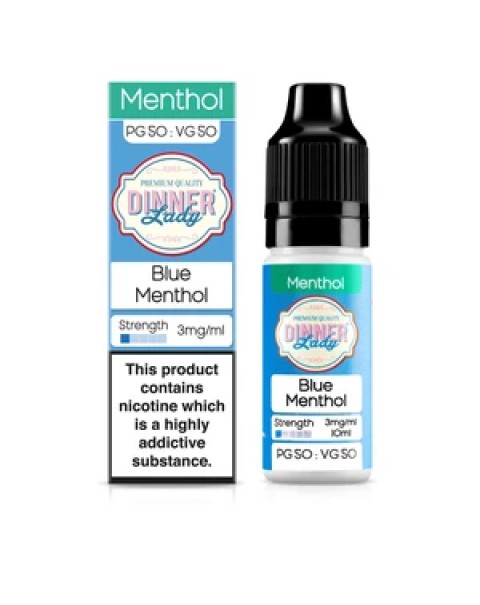 Dinner Lady Menthol 50/50: Blue Menthol 10ml E-Liquid