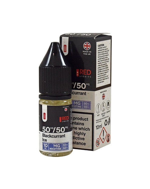 Red Liquids 50/50: Blackcurrant Ice 10ml E-Liquid