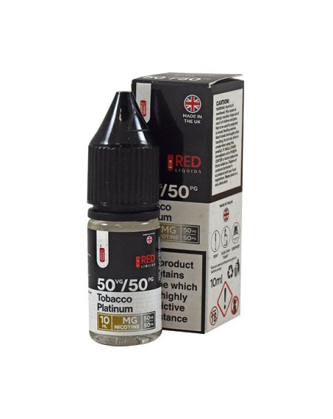 Red Liquids 50/50: Tobacco Platinum 10ml E-Liquid